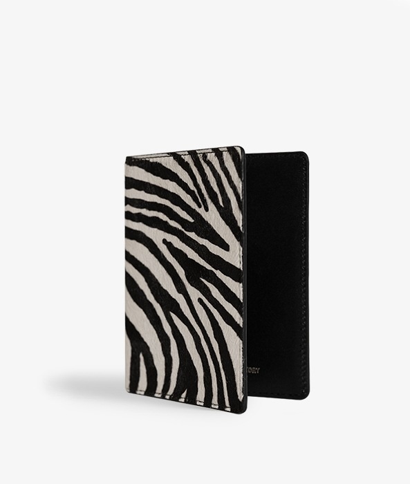 Passport Cover Pony Zebra Black/White